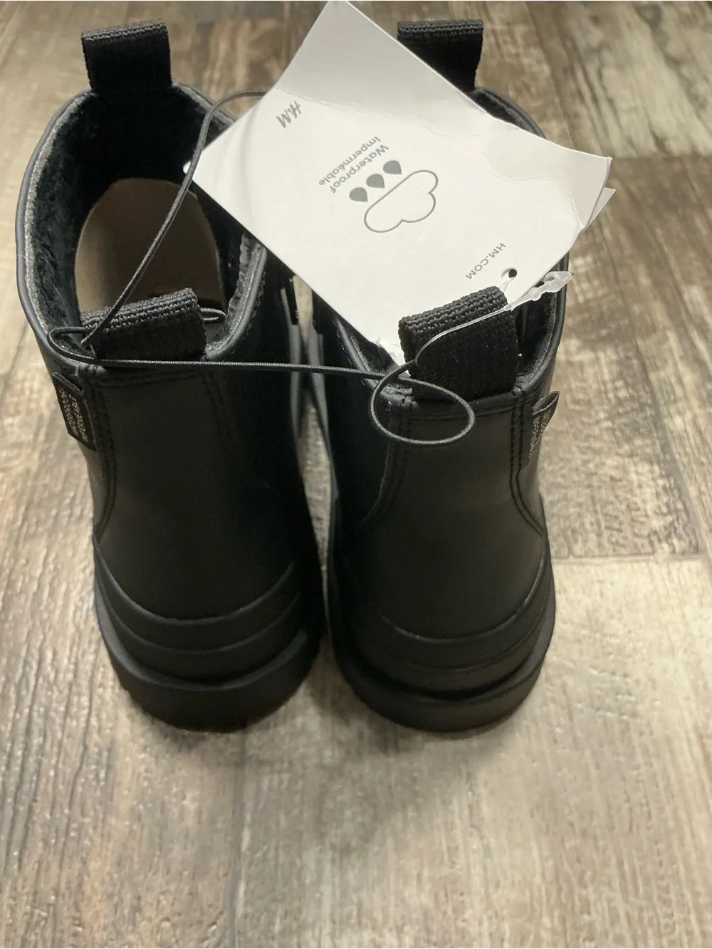 H&M Black Kid’s Chelsea-Style Rain Boots Size 12.5